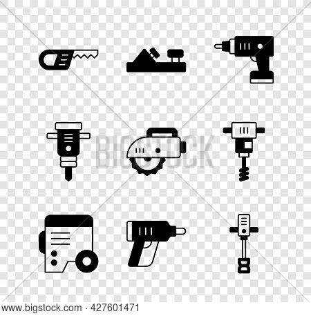 Set Reciprocating Saw, Wood Plane Tool, Electric Cordless Screwdriver, Power Electric Generator, Ele