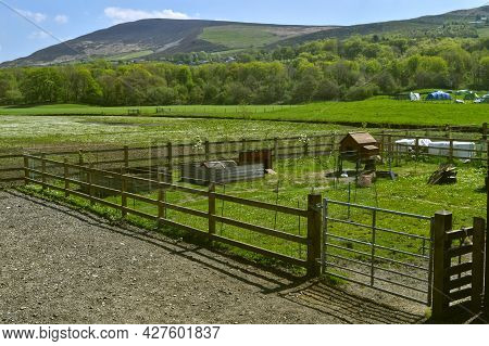 Free Range Chicken Coop In Friezland In The Peak District National Park