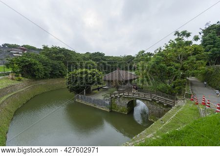 Benzaitendo Temple Located At Shuri Castle, Naha City, Okinawa, Japan.
