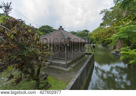 Benzaitendo Temple Located At Shuri Castle, Naha City, Okinawa, Japan.
