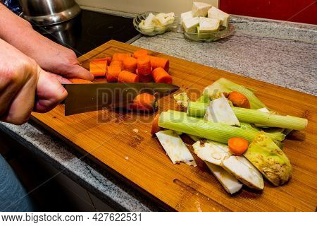 Oxtail Soup Cook With Meat, Vegetables And Spices
