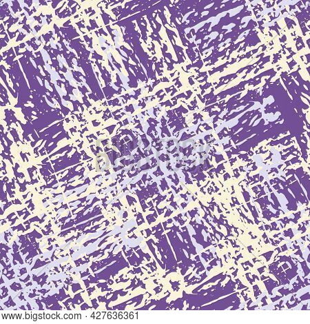 Upholstery Fabric Burlap Vector Seamless Pattern Background. Modern Faux Cotton Texture Melange Back