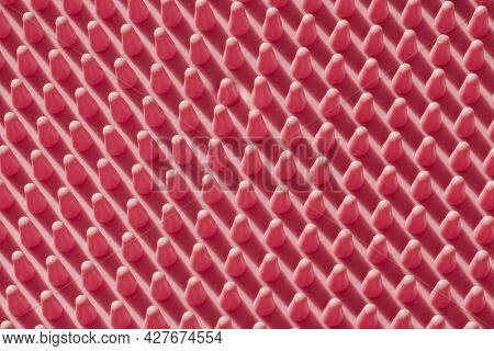 Appendage Texture Of Rubber Grooming Brush For Background Use