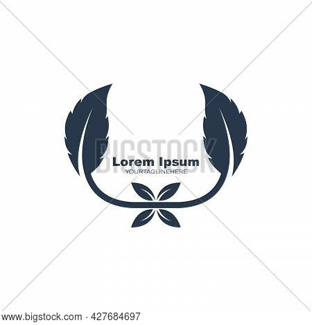 Green Leaf Ecology Nature Element  Vector Ico