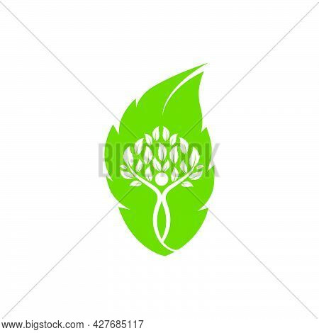 Green Leaf Ecology Nature Element  Vector Icon Of Go Green