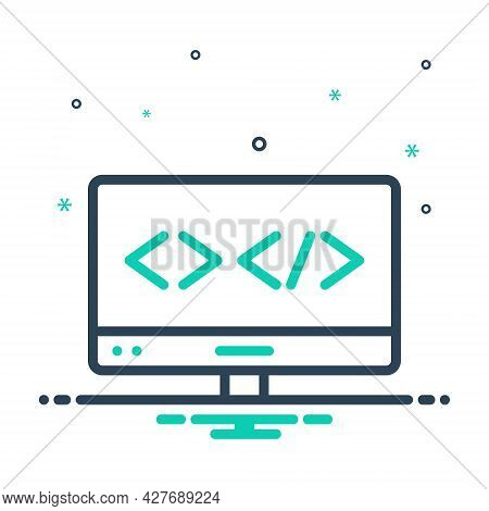 Mix Icon For Web-coding Metadata Programmer Script Technology Website Javascript Html Development