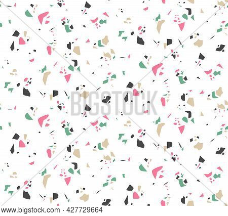 Crub Stone Abstract Art Seamless Vector Pattern