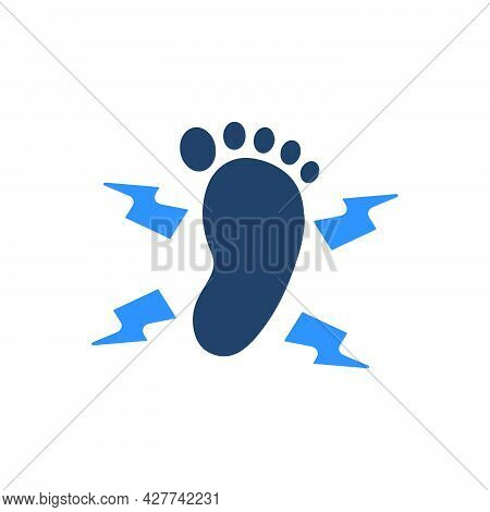 Tingling Feet Icon. Meticulously Designed Vector Eps File.