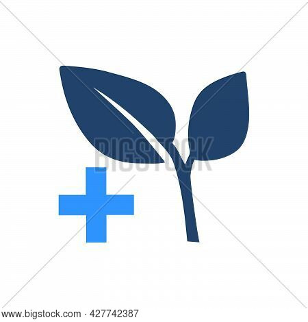 Herbal Icon. Meticulously Designed Vector Eps File.