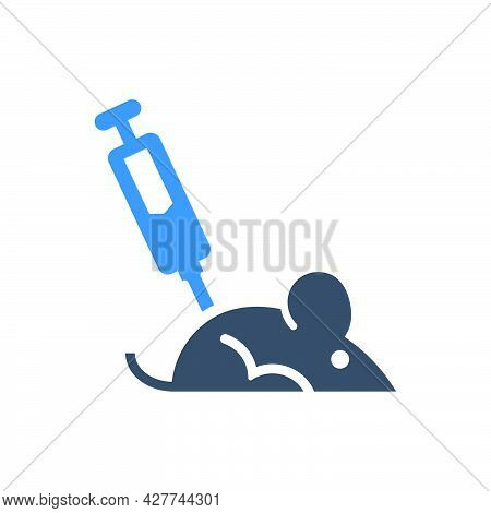 Mice Experiment Icon. Meticulously Designed Vector Eps File.