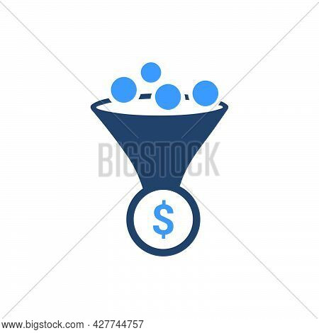 Conversion Rate Icon. Meticulously Designed Vector Eps File.