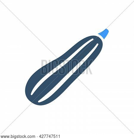 Courgette Icon. Meticulously Designed Vector Eps File.