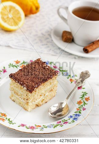 citron tårta och te