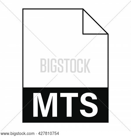 Modern Flat Design Of Mts Illustration File Icon For Web. Simple Style