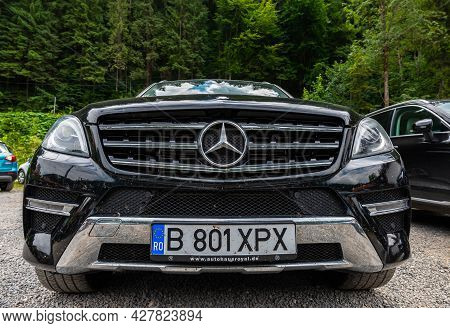 Lacu Rosu, Romania- 25 July 2021: Front View Of A Mercedes Gle 350 In The Parking Lot.