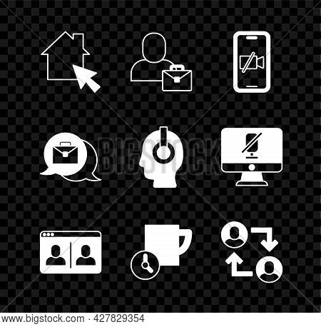 Set Online Working, Freelancer, Video Camera Off On Mobile, Chat Conference, Time Management, Projec