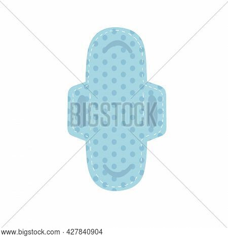 Women Hygiene Pad Vector Icon Isolated On Red Background With Shadow. Hygiene Pad Type, Feminine Hyg