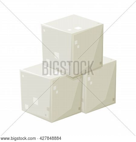 Vector Illustration Of Sugar And Cube Logo. Web Element Of Sugar And Diabetes Stock Vector Illustrat