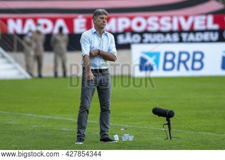 Rio, Brazil - July 25, 2021: Renato Gaucho Coach In Match Between Flamengo 5 Vs 1 Sao Paulo By 14th 