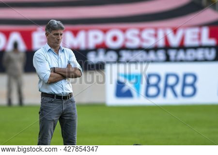 Rio, Brazil - July 25, 2021: Renato Gaucho Coach In Match Between Flamengo 5 Vs 1 Sao Paulo By 14th 