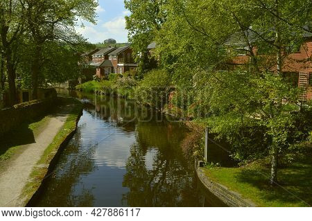 Friezland Saddleworth Moor, Oldham, Greater Manchester; England; Uk, Europe  - May 6, 2018 : Houses 