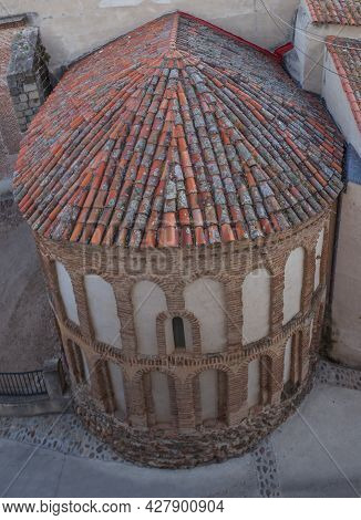 Mudejar Apse Of Church Of Our Lady Of The Assumption At Galisteo, Beautiful Walled Town From Alagon 