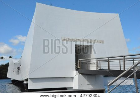 USS Arizona Memorial in Oahu, Hawaii
