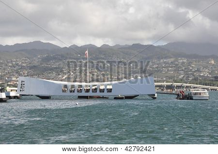 USS Arizona Memorial in Oahu, Hawaii