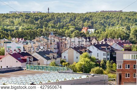 House Roof Top Modern Residential Settings Mixed-use Urban Multi-family Residential District Area Fo