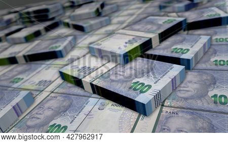 South Africa Rand Money Banknotes Pack Illustration