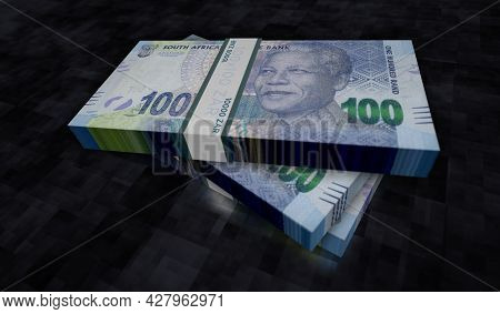 South Africa Rand Money Banknotes Pack Illustration