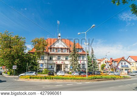 Bogatynia, Poland - June 2, 2021: Offices Of City Council Of Bogatynia And Community Of Bogatynia.