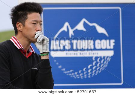 Joon Kim at the golf Masters 13, 2013