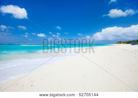 Beautiful beach on Anguilla island, Caribbean