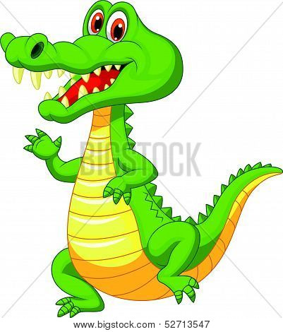 Cute crocodile cartoon