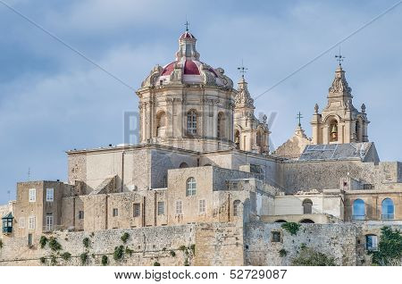 Saint Paul's Cathedral In Mdina, Malta