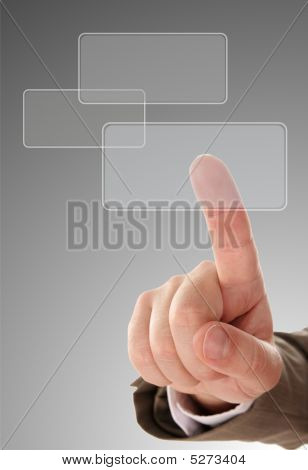 Ujj és átlátszó gombok