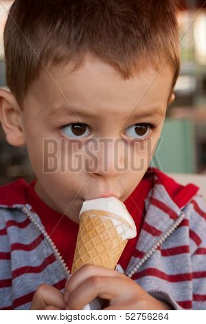 Eating An Icecream