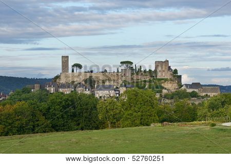 View to Turrene castle, Perigord, France