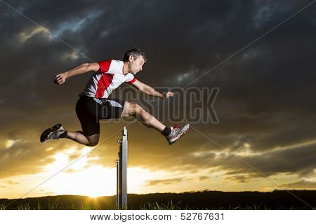hurdling in track and field