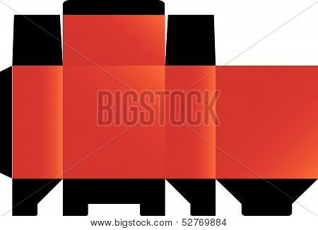 Empty printable product box- print ready template