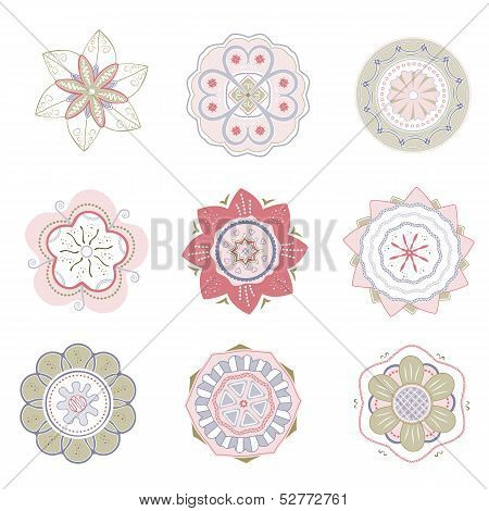 Set Of Flowers