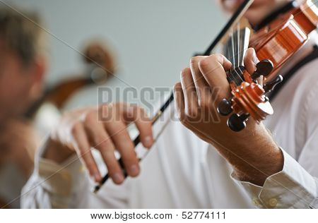 Violinist And Cellist