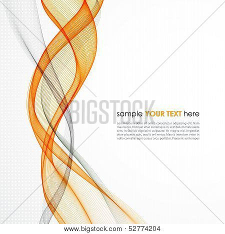 Abstract empty background with smoke wave