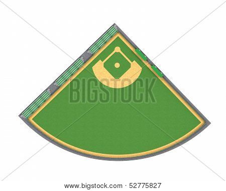 Baseball Field Isolated