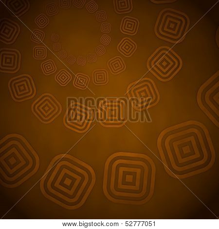 3D Render Of A Round Sight Disk Label  On Vintage Background
