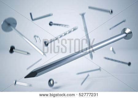 Various types of nails