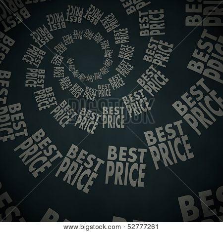 Best Price Label  On Vintage Background