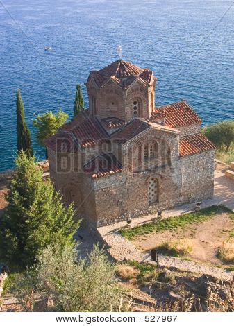 Vecchia chiesa ortodossa a Ohrid, in Macedonia, vicino al lago di Ohrid