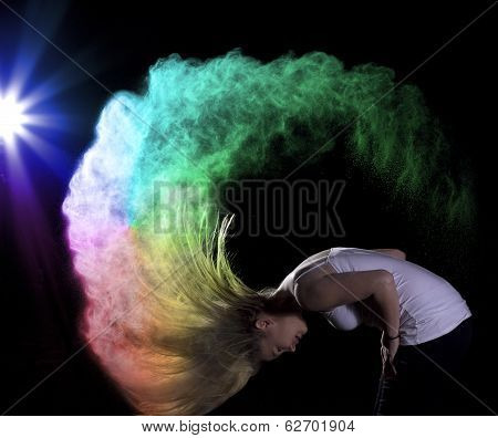Stardust - colour powder photo